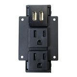 WIREMOLD TBUSBKIT socket-outlet 2x USB Black