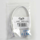 C2G 6" Cat5e networking cable White 0.15 m U/UTP (UTP)
