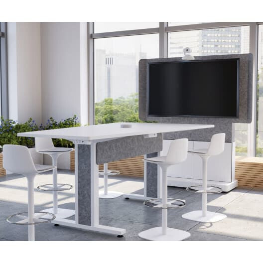 Middle Atlantic Products FM-DS-4875FS-CD8W TV mount 190.5 cm (75") Grey, Silver, White