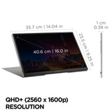 Viewsonic VG Series VG1656-2K computer monitor 40.6 cm (16") 2560 x 1600 pixels WQXGA LED Silver