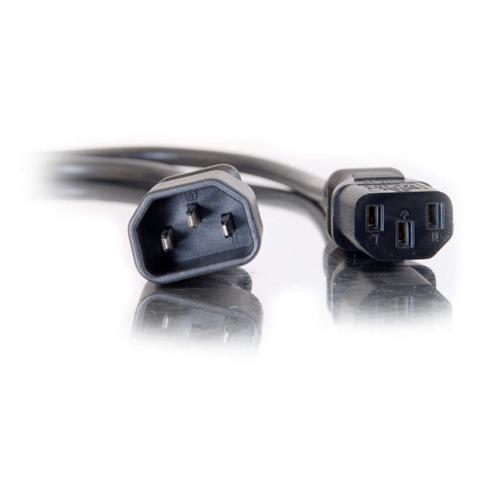 C2G 15ft (4.6m) 18 AWG Computer Power Extension Cord (IEC320C14 to IEC320C13)