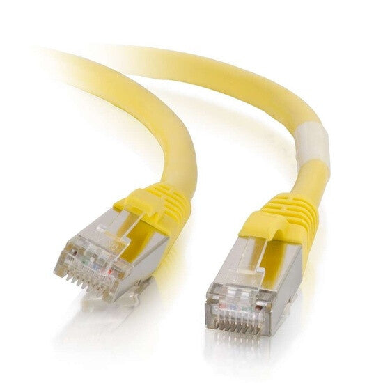 C2G 2ft Cat6 networking cable Yellow 0.6 m S/UTP (STP)