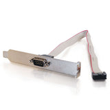 C2G DB9 Male Serial RS232 Add-A-Port Adapter with Bracket
