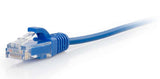 C2G 4ft (1.2m) Cat5e Snagless Unshielded UTP Slim Ethernet Network Patch Cable - Blue