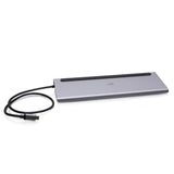 C2G USB-C® 10-in-1 Triple Display Docking Station with HDMI®, DisplayPortTM, VGA, Ethernet, USB, SD Card Reader, 3.5mm Audio and Power Delivery up to 100W - 4K 30Hz