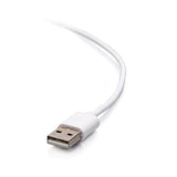 C2G 10ft (3m) USB-A Male to Lightning Male Sync and Charging Cable - White