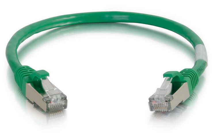 C2G 6" Cat6 STP networking cable Green 0.15 m U/FTP (STP)