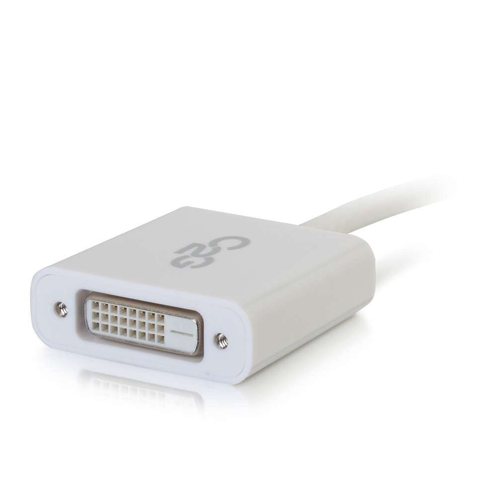 C2G Mini DisplayPort to DVI-D Active Adapter Converter - White