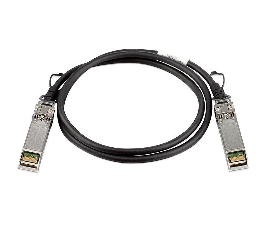 Plusoptic DACSFP28-2M-PLU InfiniBand/fibre optic cable SFP28 Black, Stainless steel