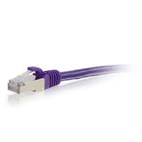 C2G 6ft (1.8m) Cat6 Snagless Shielded STP Ethernet Network Patch Cable - Purple