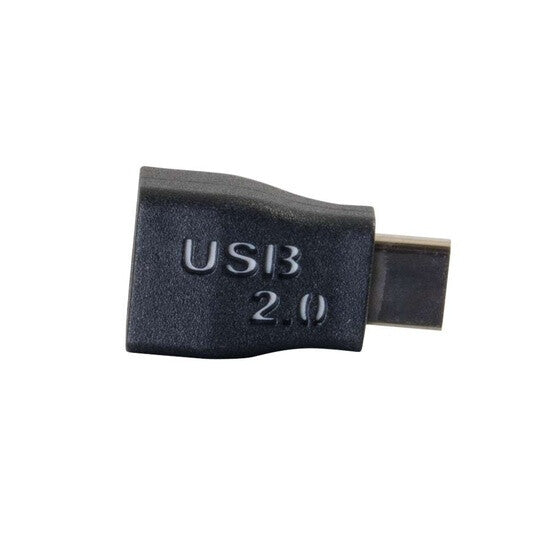 C2G USB 2.0 USB-C® to USB Micro-B Adapter Converter M/F - Black