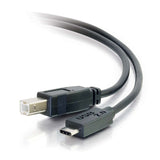 C2G 10ft (3m) USB 2.0 USB-C to USB-B Cable M/M - Black