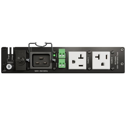 Middle Atlantic Products PDX-620C power distribution unit (PDU) 6 AC outlet(s) 0U Black, White