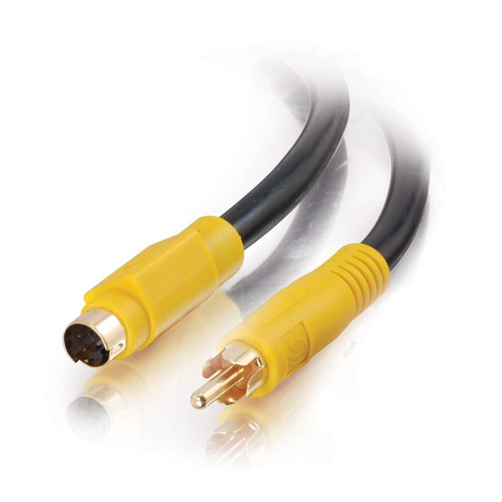 C2G 12ft (3.7m) Value SeriesTM Bi-Directional S-Video to Composite Video Cable - LIMITED AVAILABILITY