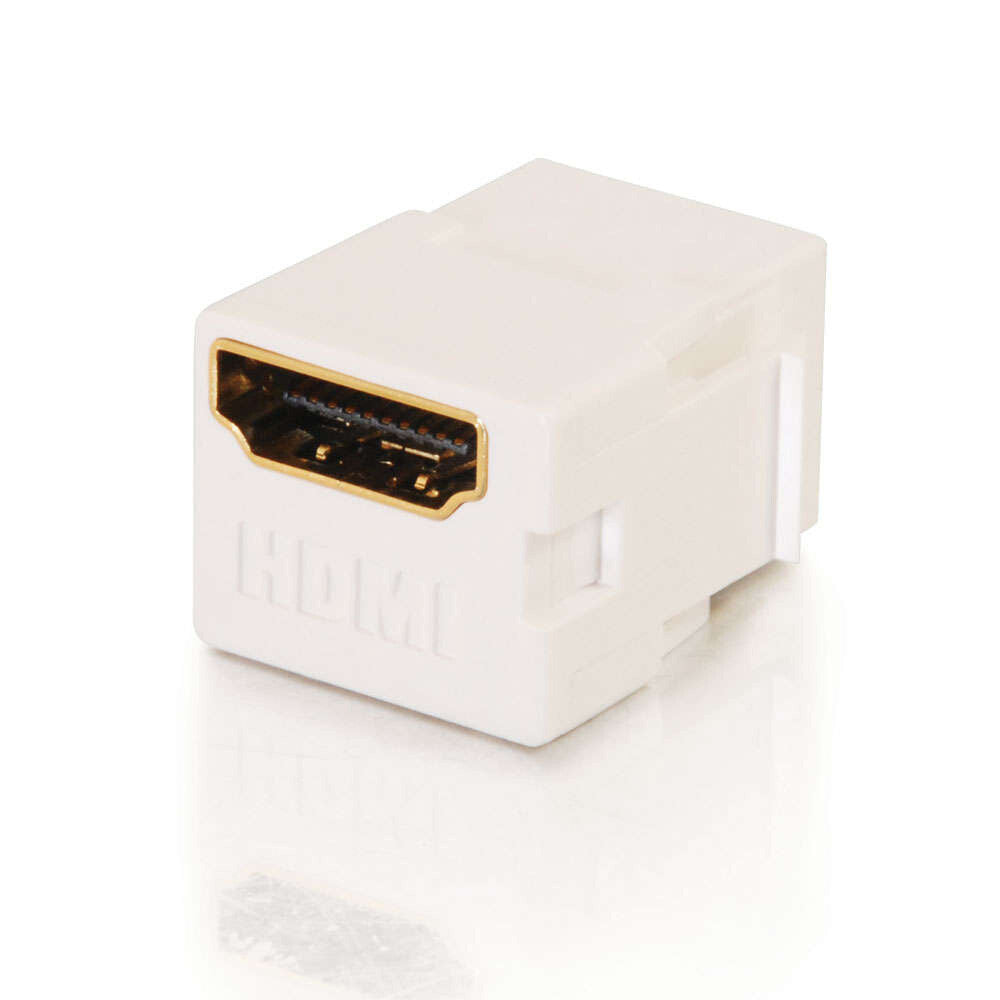 C2G Snap-In HDMI® F/F Keystone Insert Module - White