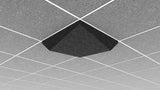 Middle Atlantic Ori Acoustic Ceiling Tile in Charcoal Gray, Valley 2, 9/16" Layin