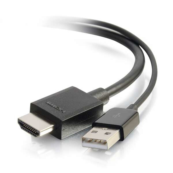 C2G 22323 video cable adapter DisplayPort HDMI + USB Black