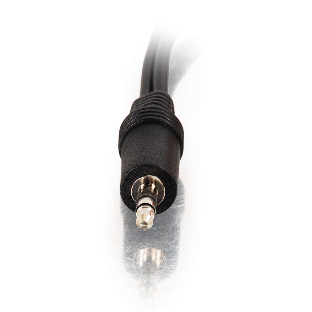C2G 0.5ft (0.15m) Value SeriesTM One 3.5mm Stereo Male To Two RCA Stereo Female Y-Cable