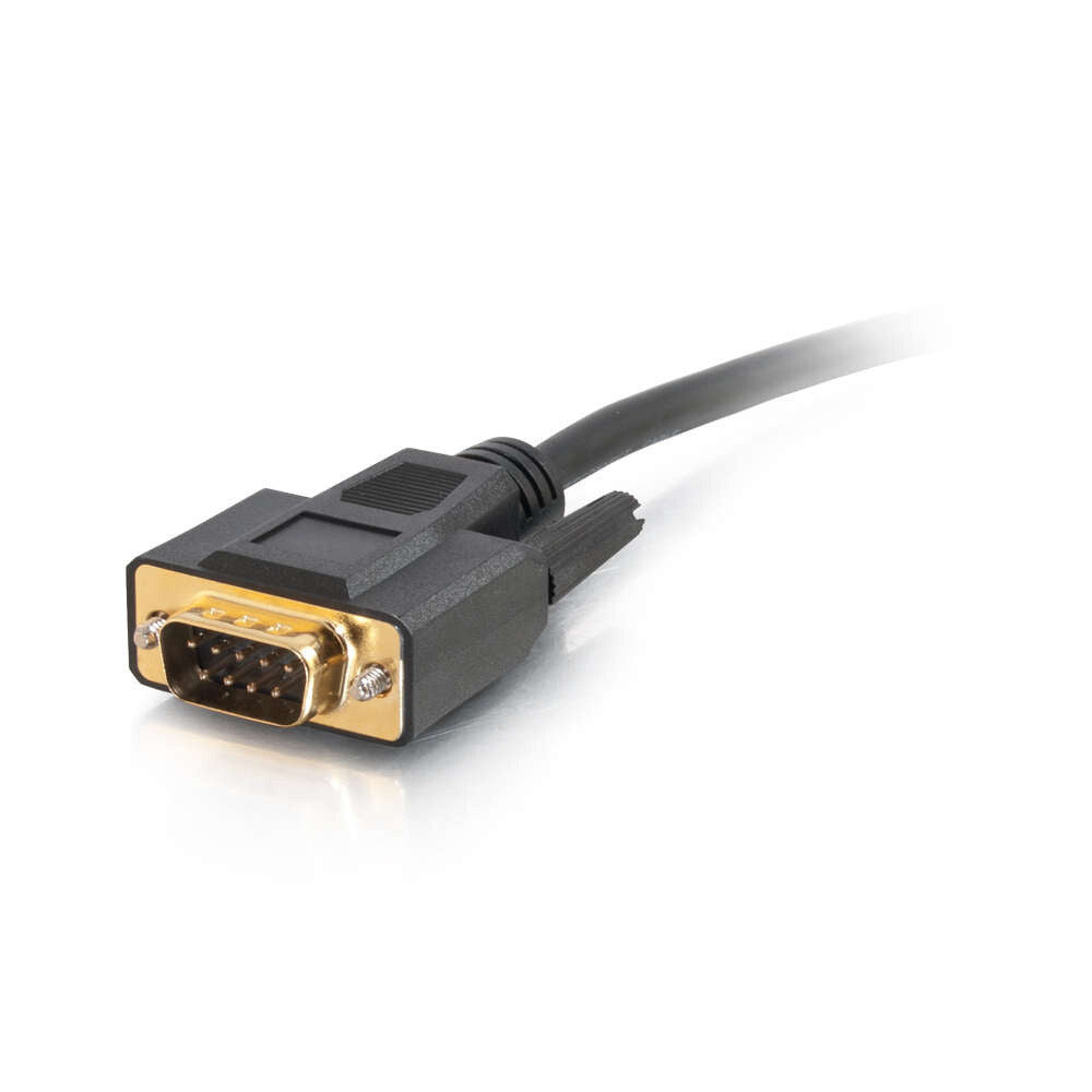 C2G 1.5ft (0.46m) VelocityTM DB9 Male to 3.5mm Male Serial RS232 Adapter Cable
