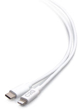 C2G 6ft (1.8m) USB-C® Male to Lightning Male Sync and Charging Cable - White