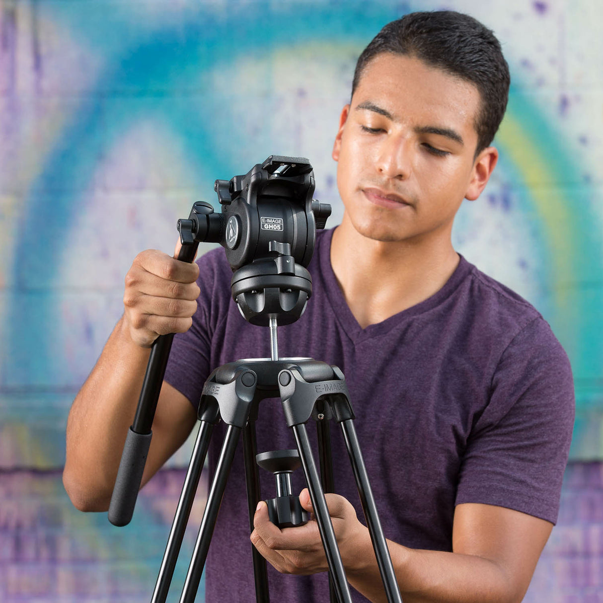 ikan 2-STAGE ALUMINUM FLUID HEAD KIT tripod Digital/film cameras 3 leg(s) Black