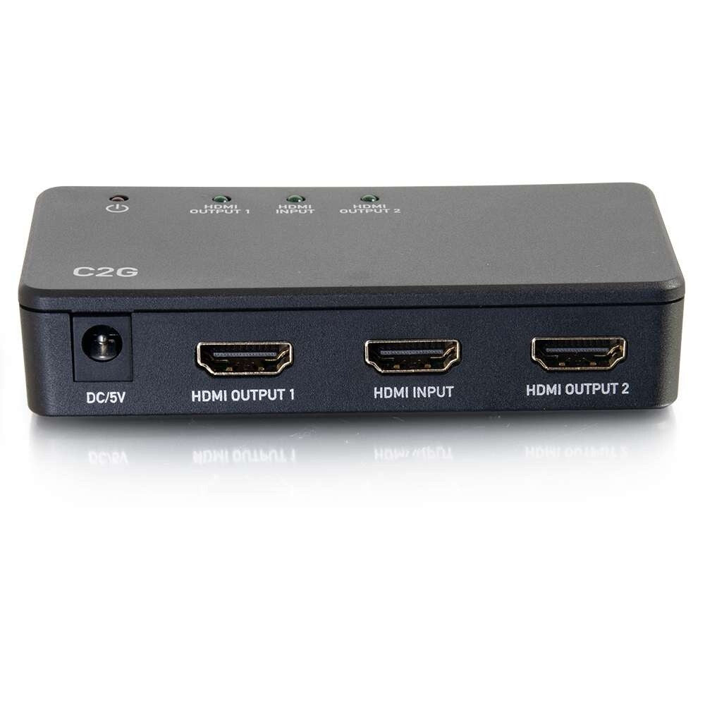 C2G 2-Port HDMI® Distribution Amplifier Splitter - 4K 30Hz