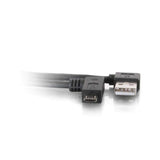 C2G 16.4ft (5m) USB 2.0 A Right Angle Male to Micro-USB B Right Angle Male Cable