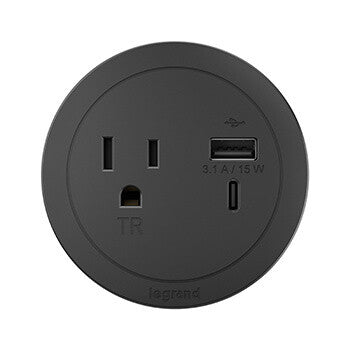 WIREMOLD RFPCRUAUC-BK outlet box accessory Black