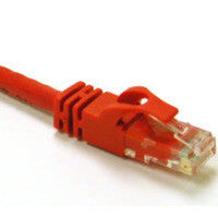 C2G 10ft Cat6 550MHz Snagless Crossover Cable networking cable Red 3.05 m