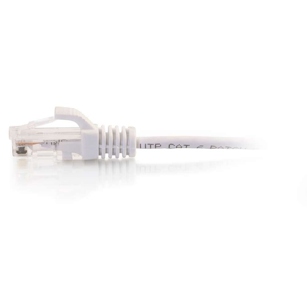 C2G 3ft (0.9m) Cat6 Snagless Unshielded UTP Slim Ethernet Network Patch Cable - White