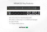 NETGEAR MSM4352 Managed L3 10G Ethernet (100/1000/10000) Power over Ethernet (PoE) 1U Black