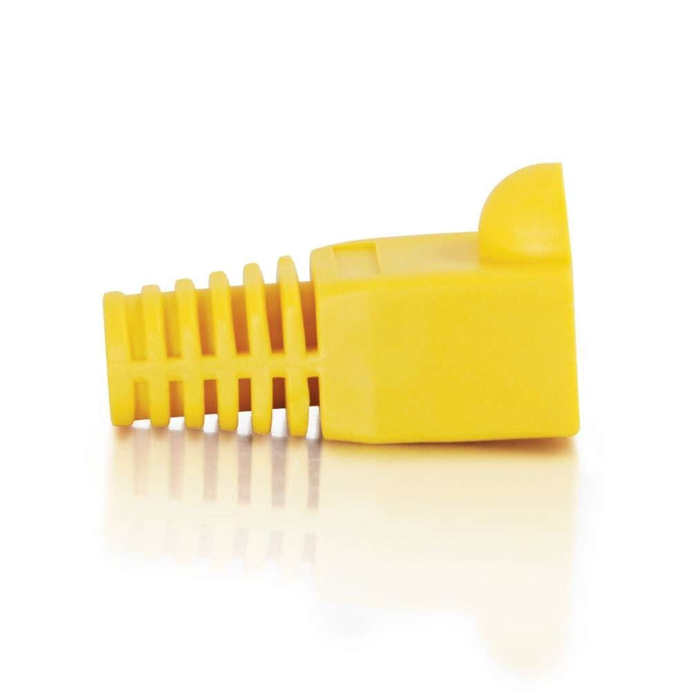 C2G RJ45 Snagless Boot Cover (6.0mm OD) Multipack - 50 Pack- Yellow