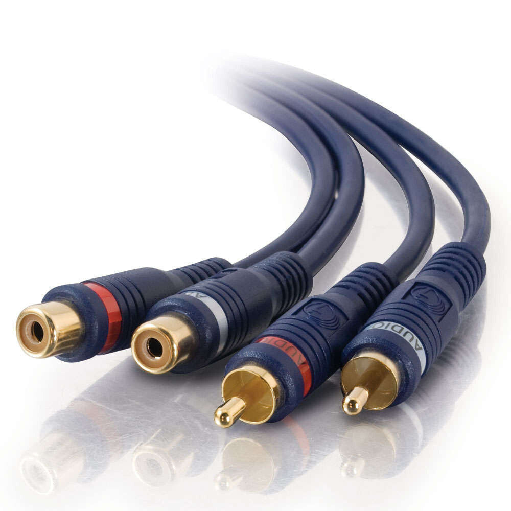 C2G 25ft (7.6m) VelocityTM RCA Stereo Audio Extension Cable