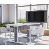 Middle Atlantic ForumTM Free-Standing 48" (2-Bay) Display Stand for (1) 66" to 75" Display, Light Finish