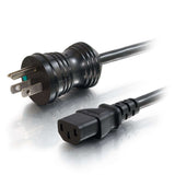C2G 25ft (7.6m) 14 AWG Hospital Grade Power Cord (NEMA 5-15P to IEC320C13) - Black
