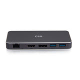 C2G USB-C® 7-in-1 Dual Display MST Docking Station with HDMI®, DisplayPortTM, Ethernet, USB, and Power Delivery up to 100W - 4K 60Hz