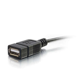 C2G 6" USB 2.0 USB cable 0.15 m Micro-USB B USB A Black