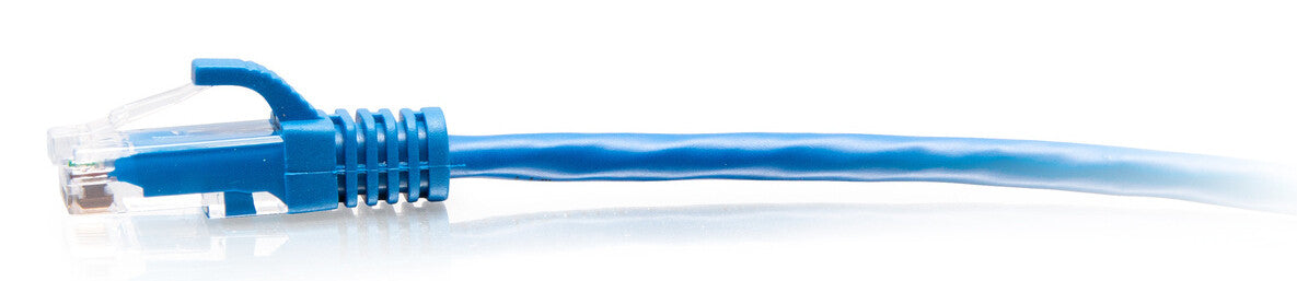 C2G 0.3m Cat6a Snagless Unshielded (UTP) Slim Ethernet Patch Cable - Blue