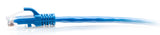C2G 0.3m Cat6a Snagless Unshielded (UTP) Slim Ethernet Patch Cable - Blue
