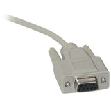 C2G 10ft (3m) DB9 M/F Serial RS232 Extension Cable - Beige
