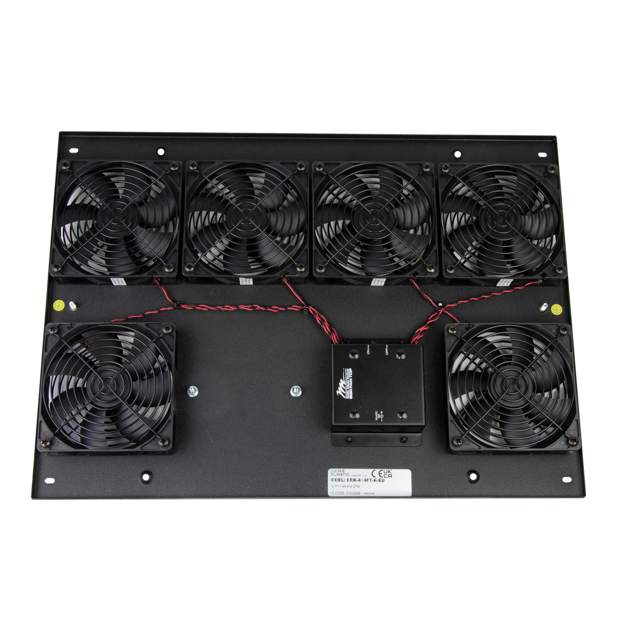 Middle Atlantic 414 CFM ERK Series Fan Top for the European Union