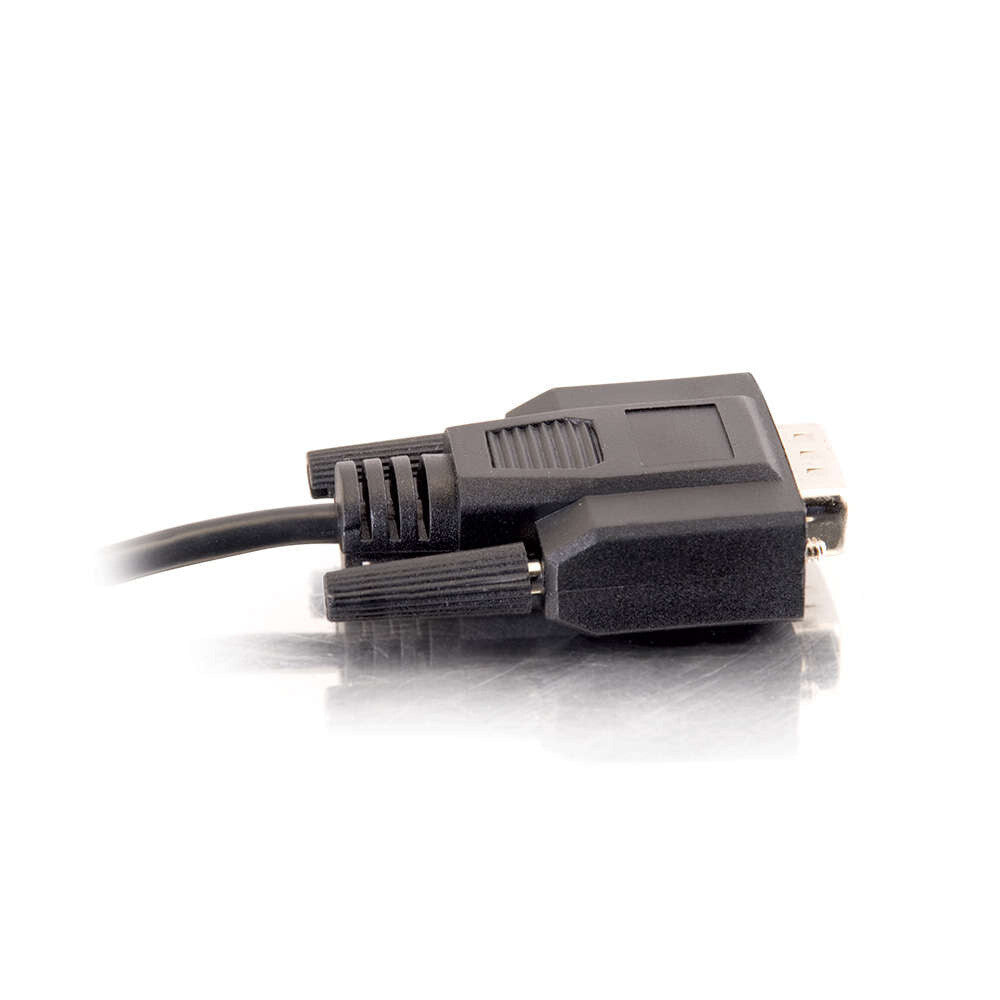 C2G 6ft (1.8m) DB9 M/M Serial RS232 Cable - Black