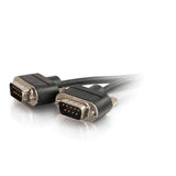 C2G 6ft (1.8m) Serial RS232 DB9 Null Modem Cable with Low Profile Connectors M/M - In-Wall CMG-Rated