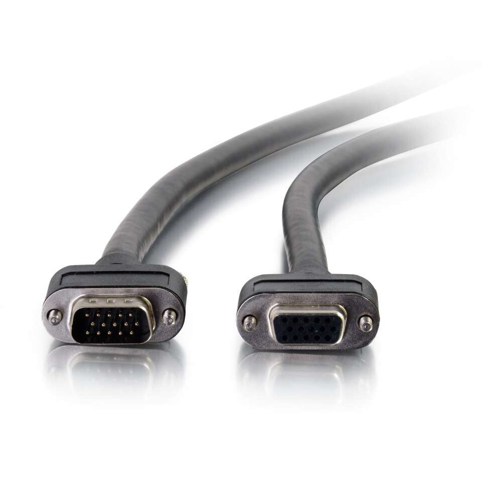C2G 50ft VGA M/F VGA cable 15.24 m VGA (D-Sub) Black