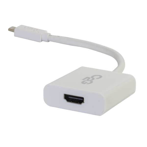C2G USB-C® to HDMI Audio/Video Adapter Converter - 4K 30Hz - White