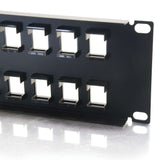 C2G 32-Port Blank Keystone/Multimedia Patch Panel