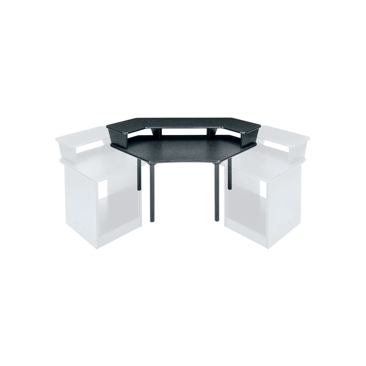 Middle Atlantic Overbridge Corner Desk MDV Series