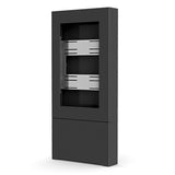 Chief ImpactTM Floor Standing Kiosk – Portrait 43" Black