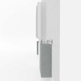 Middle Atlantic 4 Depth 2 x2 Wall Tile, Silver Gray