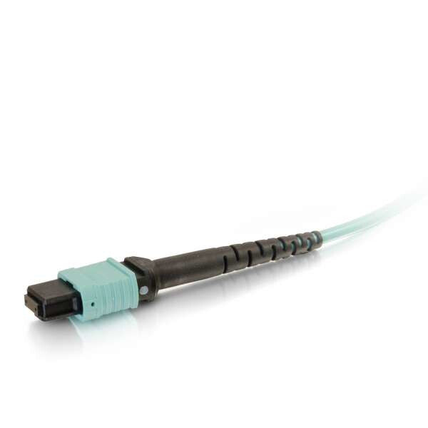 C2G 1m, MPO/4xLC InfiniBand/fibre optic cable Turquoise